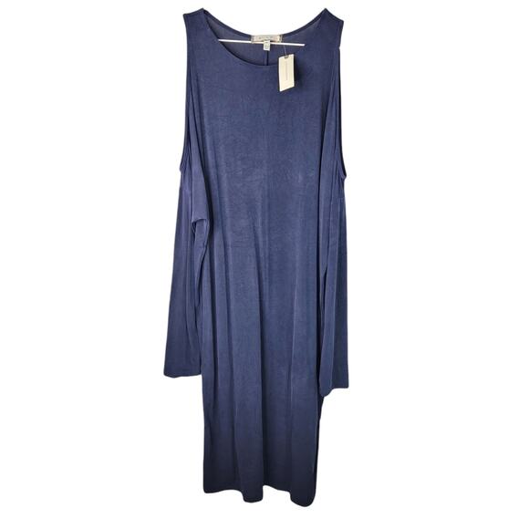 NWT Anthropologie Eri + Ali Cocoon Cold Shoulder Dress - Picture 2 of 10